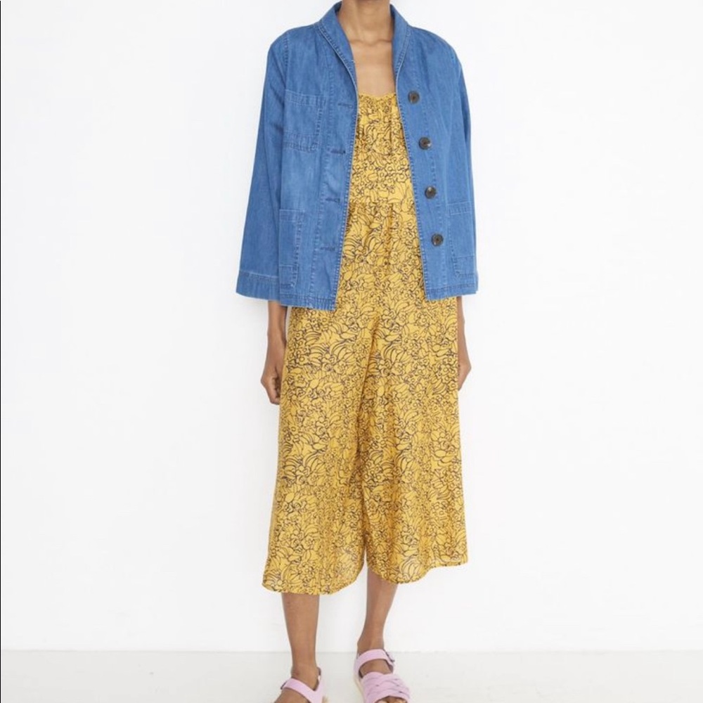 Apiece Apart Floral Culottes Jumpsuit